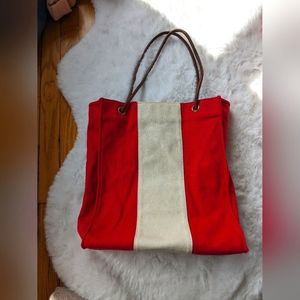 J. McLaughlin canvas tote bag